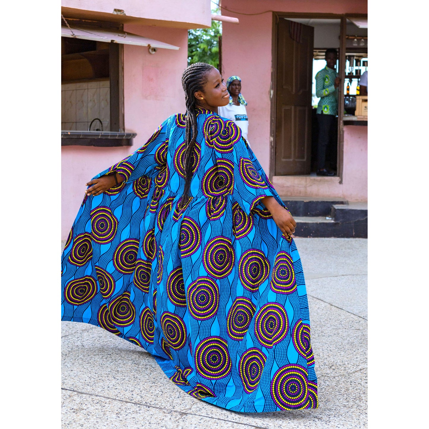 African Fabric Fan