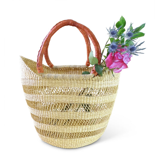 Open Weave Shopper Basket
