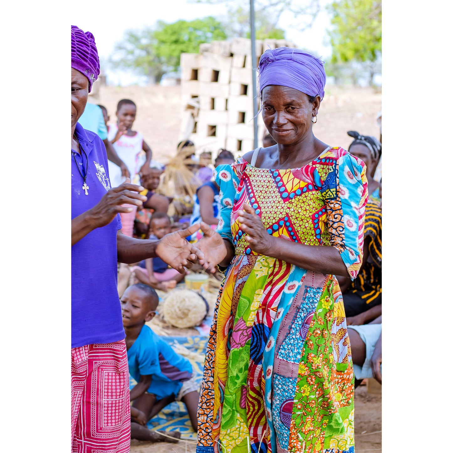 African Fabric Fan