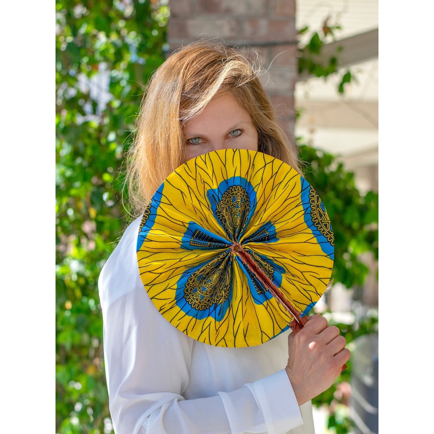 African Fabric Fan