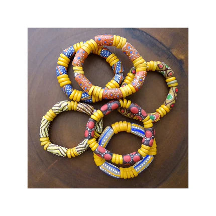 Hand Painted Glass Bracelets