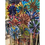 African Fabric Fan