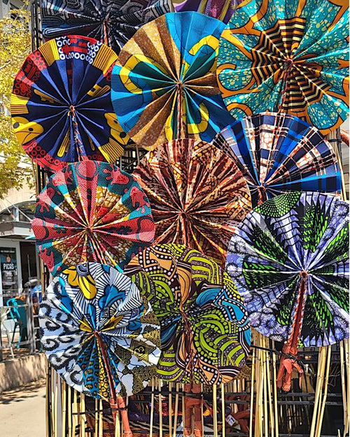 African Fabric Fan