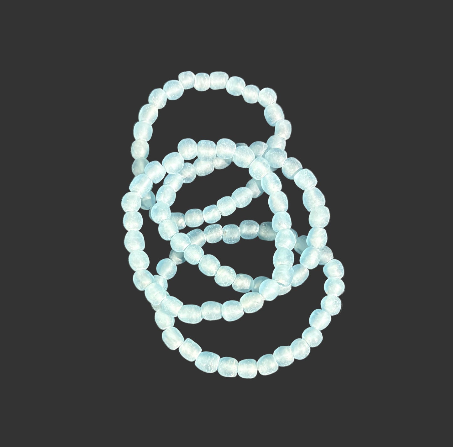 SALE - Hand Painted Glass Bracelet