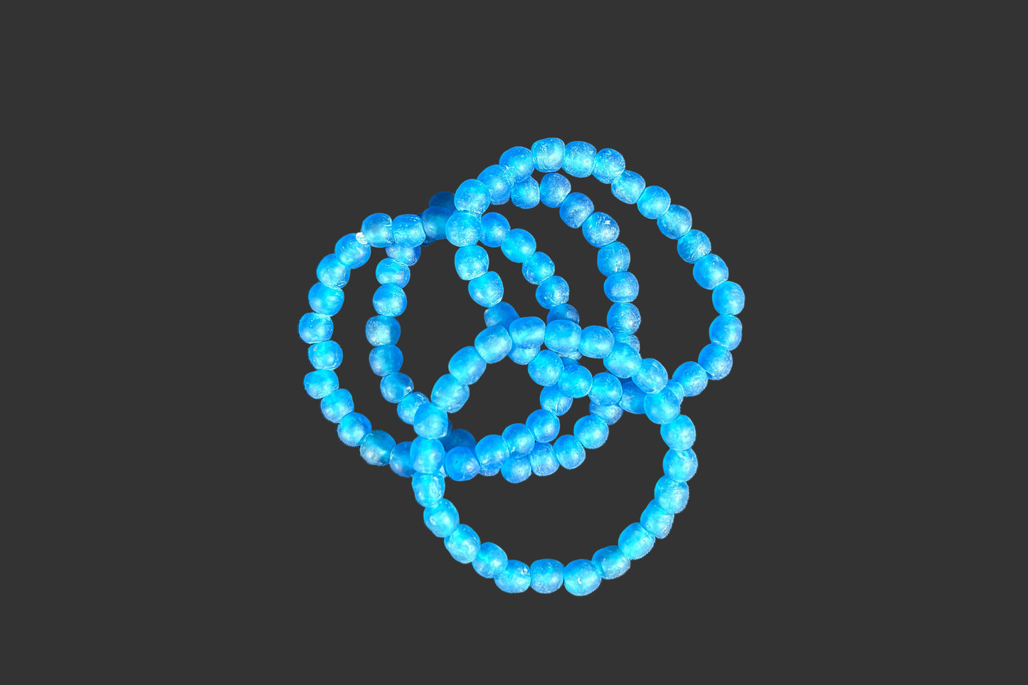 SALE - Hand Painted Glass Bracelet