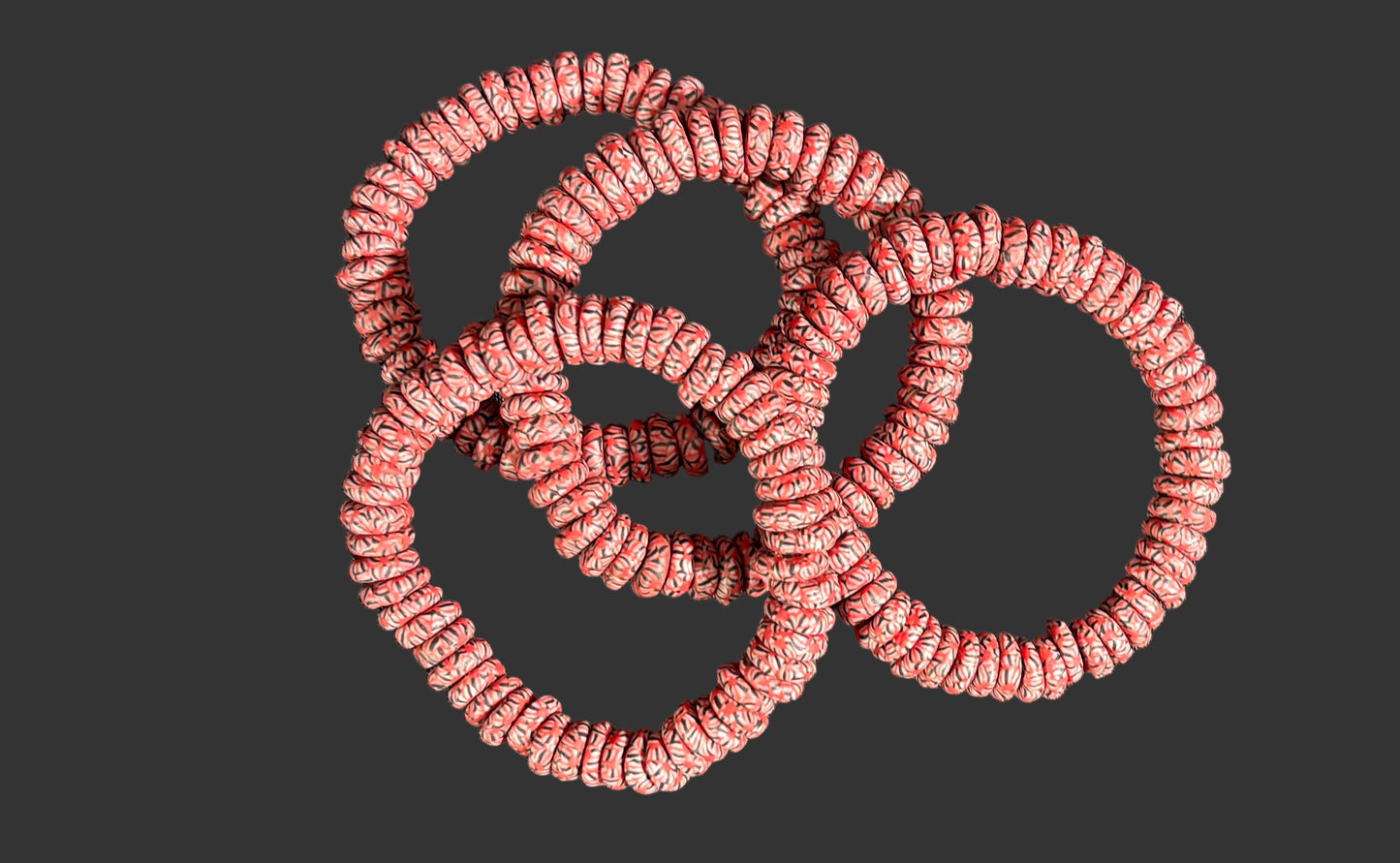 SALE - Hand Painted Glass Bracelet