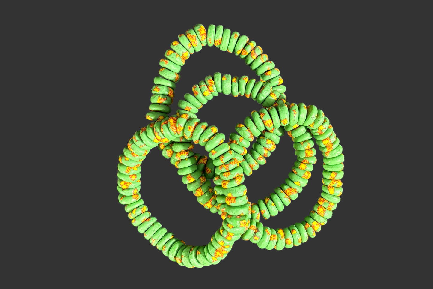 SALE - Hand Painted Glass Bracelet