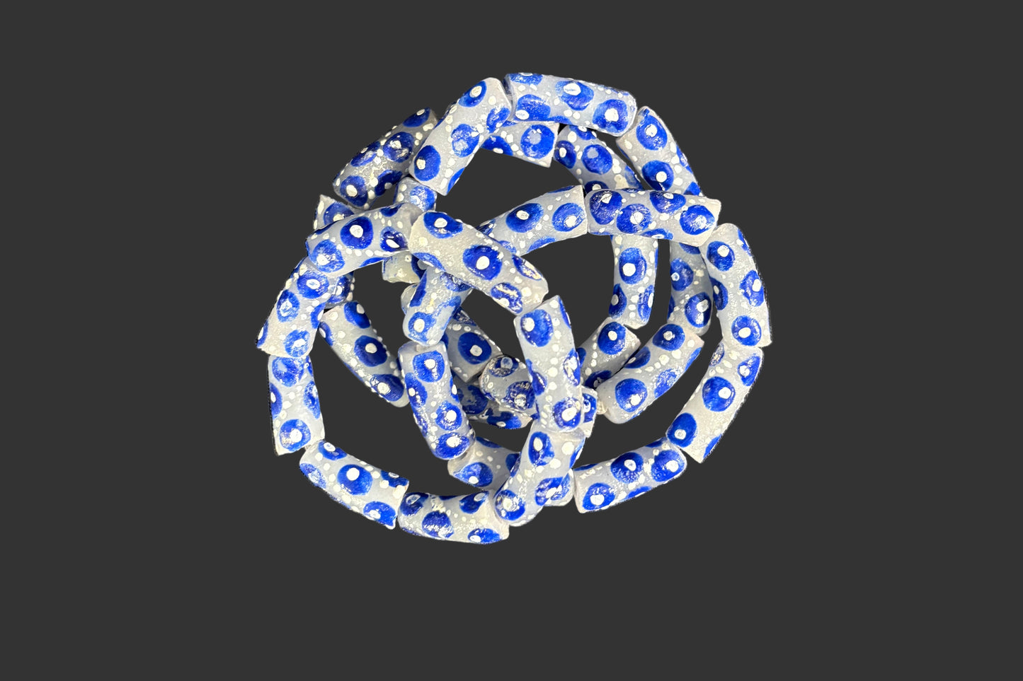 SALE - Hand Painted Glass Bracelet