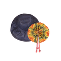 Fan + Raffia Hat Bundle $63 (save $8)
