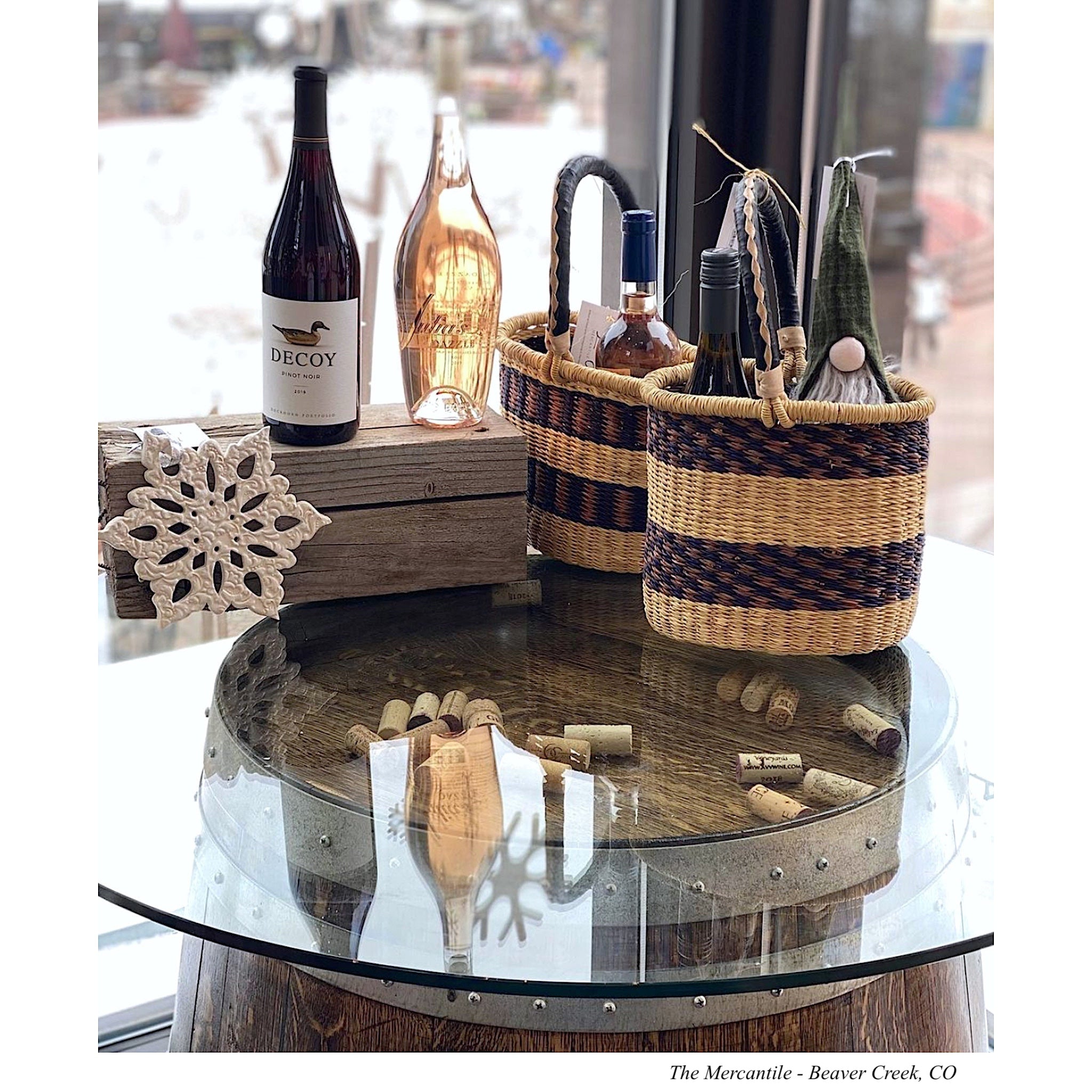 Rustic Wine Caddy