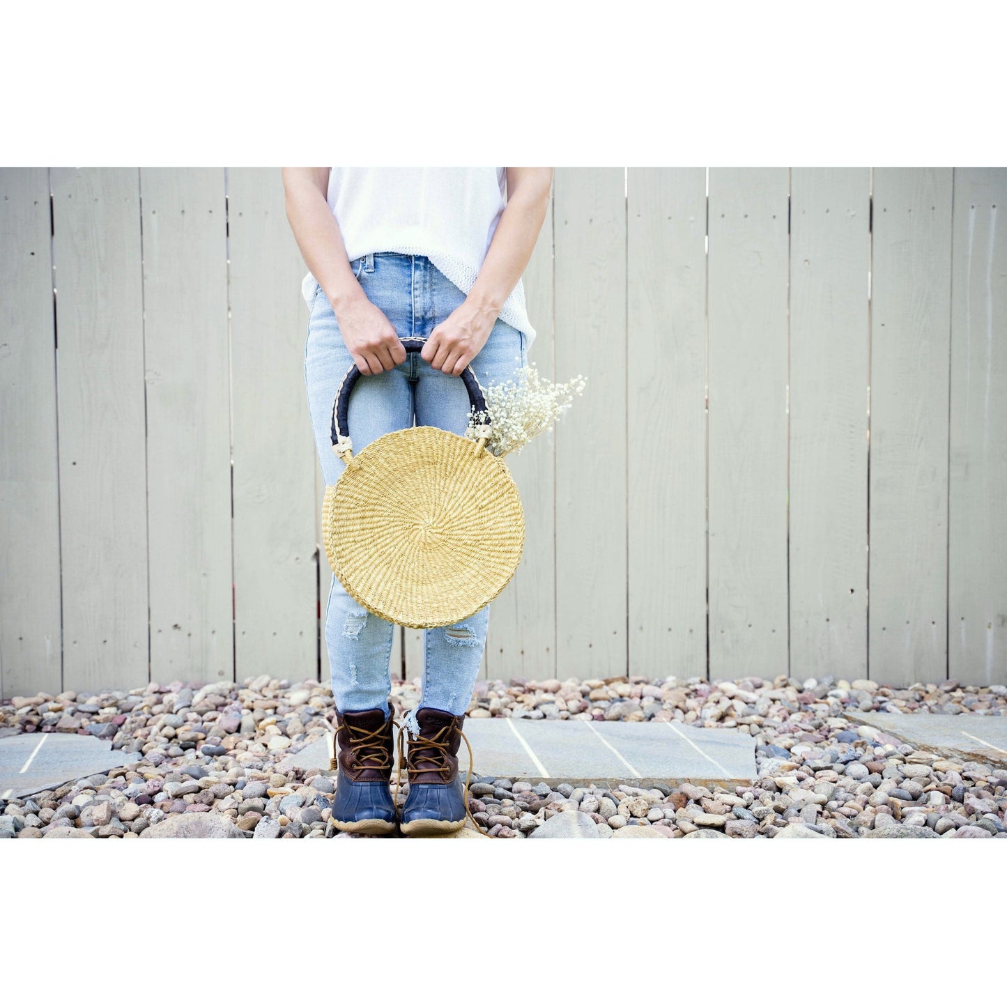 Straw Purse - Round